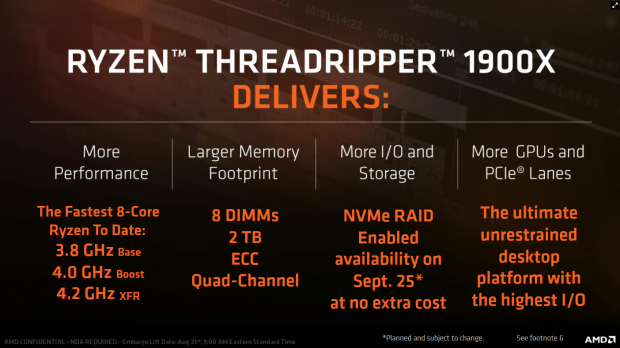 Amd ryzen threadripper 1950x vs antel i9 7900x benchmark by AMD