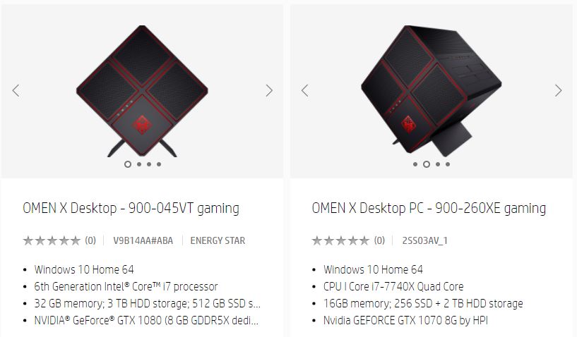 HP Omen X gaming pc , Credits HP