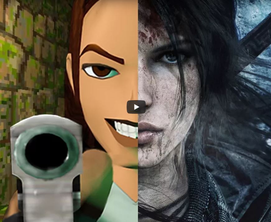 Tomb Raider Lara Croft evolution 1996 2017