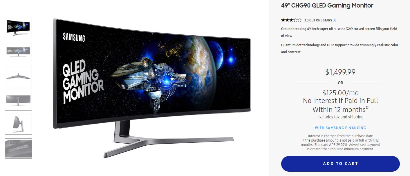 49 CHG90 QLED Gaming Monitor