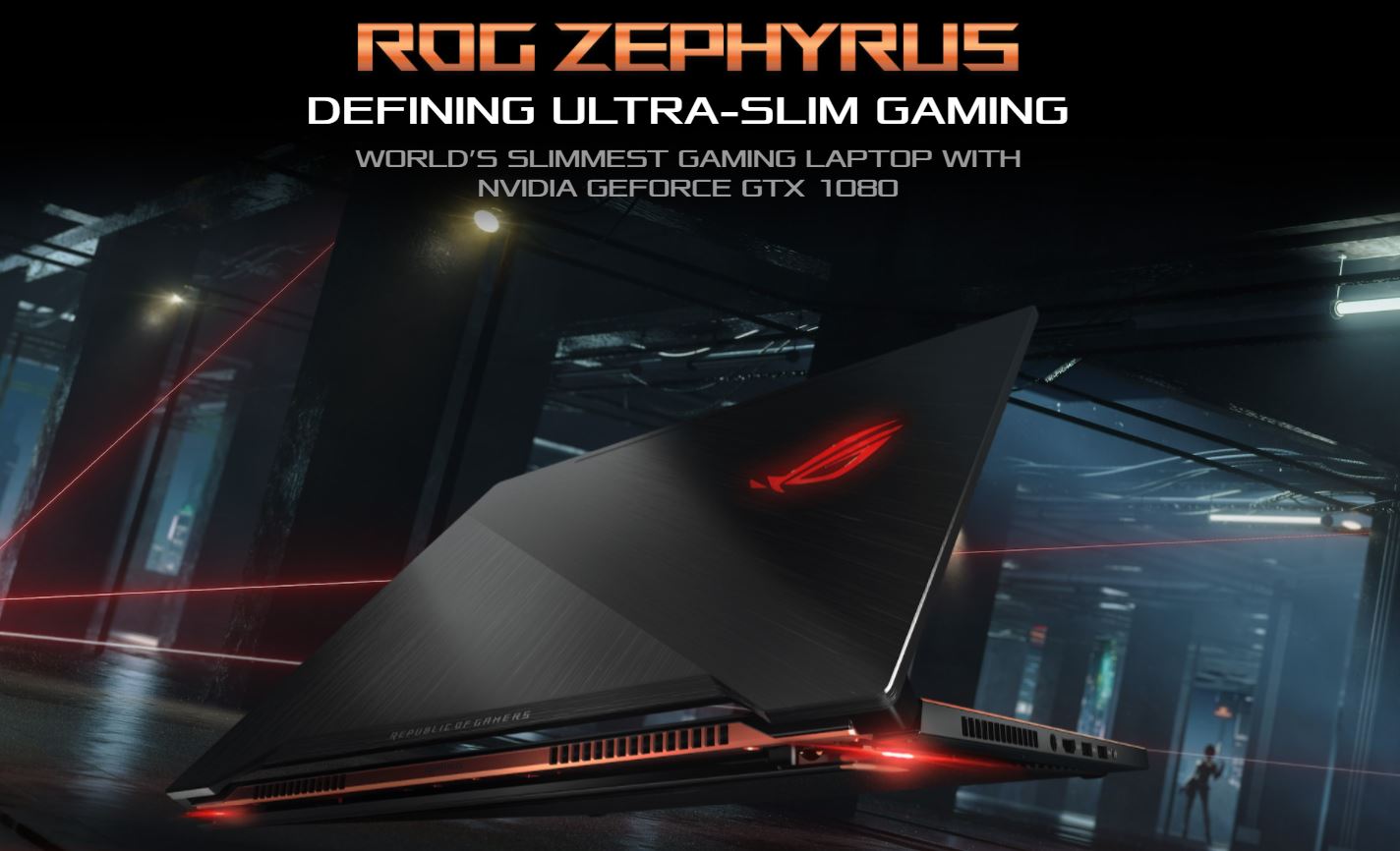 ASUS ROG Zephyrus gaming laptop - Credit by ASUS