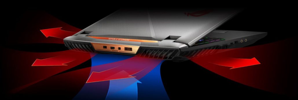 Asus Rog G703 Gaming laptop 144hz display 1080 graphics I7 CPU Credit by ASUS