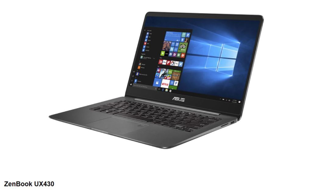 ASUS Just 8th-gen Intel Core Laptops - Credit ASUS