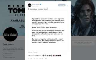 Lara Returns In 2018 Tomb Raider Is On Its Way, Confirmed Now!!!