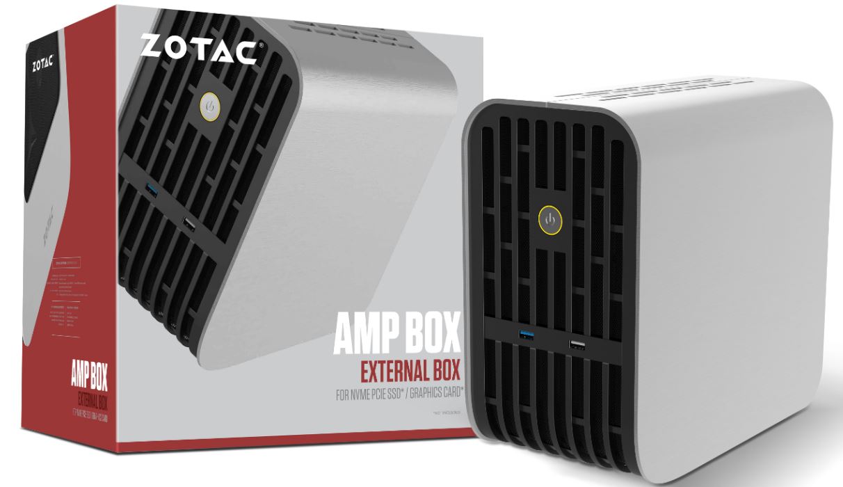 Zotac's New AMP Box Thunderbolt 3 GPU/PCIe SSD Nvidia 1050/ 1060